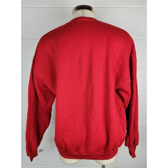 Vtg NWT Jerzees Blank Red Sweatshirt 50/50 USA - Picture 4 of 8